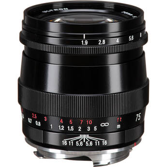Voigtlander Ultron 75mm f/1.9 Lens (Single Coated, Black)