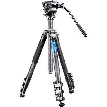 Leofoto LV-324C 4-Section Carbon Fiber Tripod with BV-10 Head System