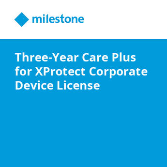 Milestone Three-Year Care Plus for XProtect Corporate Device License