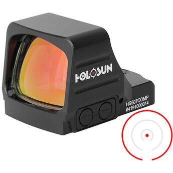 Holosun HE507COMP-GR Open Reflex Sight with Competition Reticle System (Red)