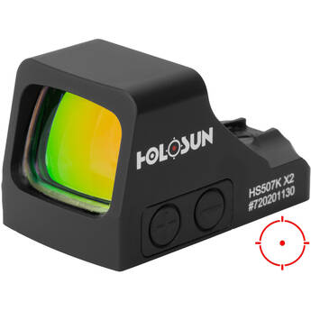Holosun HS507K X2 Open Reflex Sight (Red Circle-Dot Reticle)