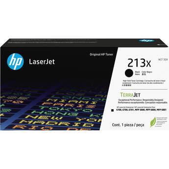 HP 213X TerraJet High Yield Original LaserJet Toner Cartridge (Black)