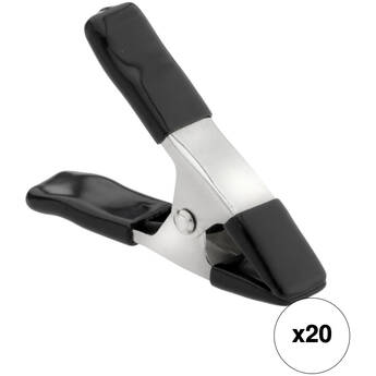 Impact 1" Steel Spring A-Clamp Kit (Black, 20-Pack)