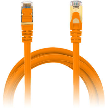 Power Technologies Snagless Network Cables with Gold-Plated RJ45 Connectors (10', Orange)