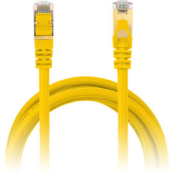 Power Technologies Snagless Network Cables with Gold-Plated RJ45 Connectors (3', Yellow)