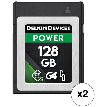 Delkin Devices 128GB POWER CFexpress Type B Memory Card (2-Pack)