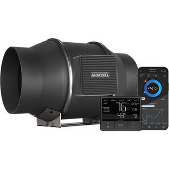 AC Infinity CLOUDLINE T6 Inline Mixed-Flow Duct Fan System (6")