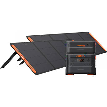 Jackery Explorer 2000 Plus Portable Power Station with Battery Pack and Two 200W Solar Panels Kit