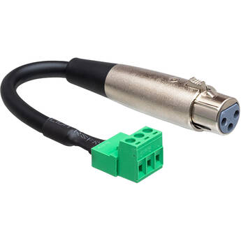 Hosa Technology PHX-106F Bulk Low-Voltage XLR 3-Pin Female to Phoenix 3-Pin Male Adapter Cable (6")