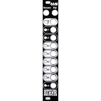 4ms Shuffling Clock Multiplier Eurorack Module DIY Faceplate (Black)
