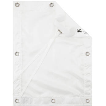 TRP WORLDWIDE China Silk Fabric (White, 8 x 8')
