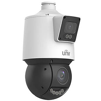 Uniview IPC94144SFW-X25-F40C LightHunter 4MP+4MP Outdoor Dual-Lens PTZ Network Dome Camera with Night Vision