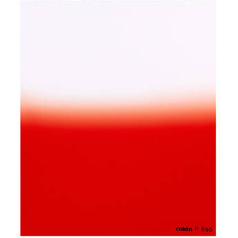 Cokin P665 Graduated Fluorescent Red 2 Resin Filter