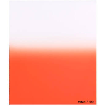Cokin P664 Graduated Fluorescent Red 1 Resin Filter