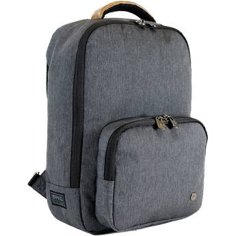 PKG International Robson Recycled Crossbody Laptop Bag (Black/Gray, 12L)