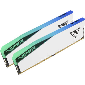 Patriot 96GB Viper Elite 5 DDR5 Memory UDIMM Kit (2 x 48GB, White)