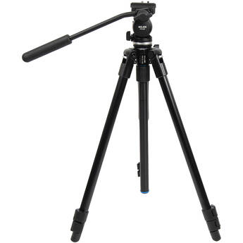 SLIK Pro AL-323 Tripod with SVH-520 Fluid Head Kit (Black)