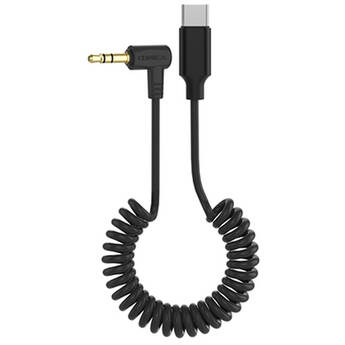 Comica Audio CVM-D-UC 3.5mm TRS to USB-C Coiled Audio Adapter Cable (2')