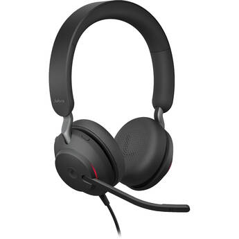Jabra Evolve2 40 SE Mono Wired On-Ear Headset with Extension Cable (Unified Communications, USB-C)