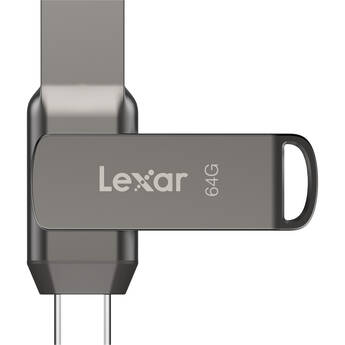 Lexar 64GB JumpDrive Dual Drive D400 USB 3.2 Gen 1 Flash Drive (USB-C / USB-A)