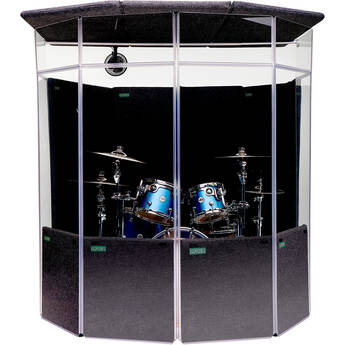 ClearSonic IsoPac B Portable Drum Isolation Booth (6' W x 7' D x 6.5' H)