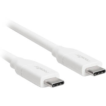 Rocstor USB-C 2.0 Male Charging Cable (9.8', White)