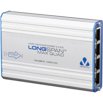 Veracity LONGSPAN Max Quad Camera 8-Port PoE+ / PoE 4 Extender