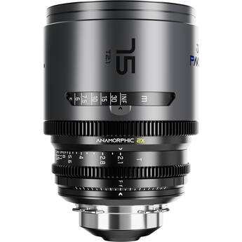 DZOFilm PAVO 75mm T2.1 2x Anamorphic Prime Lens (Blue Coating, PL/EF Mount, Feet)