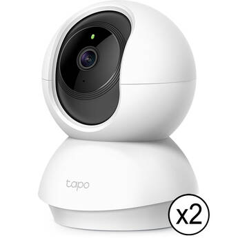 TP-Link Tapo C200 2MP Pan & Tilt Indoor Wi-Fi Security Camera with Night Vision (2-Pack)