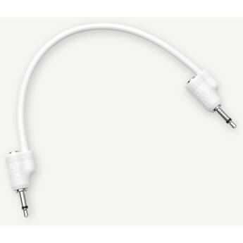 Tiptop Stackcable Shielded 3.5mm Eurorack Patch Cables (White, 7.9", 5-Pack)