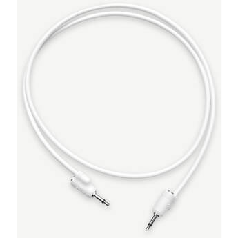 Tiptop Stackcable Shielded 3.5mm Eurorack Patch Cables (White, 35.4, 5-Pack)