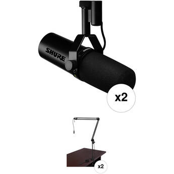 Shure SM7dB 2-Person Dynamic Vocal Microphone and Broadcast Arm Kit