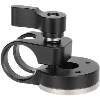 CAMVATE 19mm Rod Clamp with ARRI-Style Rosette (Black Locking Knob)
