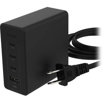 mophie Speedport 120W GaN 4-Port USB-C/USB-A Wall Charger (Black)