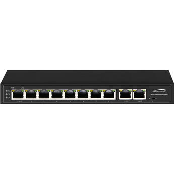 Speco Technologies P8S10G 8-Port Gigabit PoE++ Compliant Unmanaged Network Switch