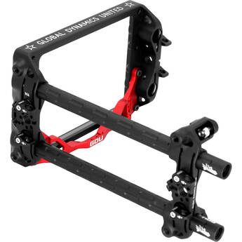 GLOBAL DYNAMICS UNITED Quantum Matte Box Hanger System with 12" Rods for Tilta Mirage (No Handles)