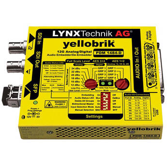Lynx Technik AG 12G/3G/HD-SDI AES and Analog Audio Embedder/De-Embedder