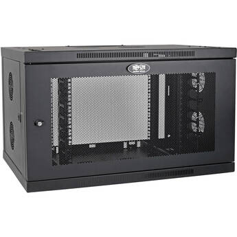Tripp Lite SmartRack 9U Low-Profile Switch-Depth-Plus Wall-Mount Wide Mini Rack Enclosure