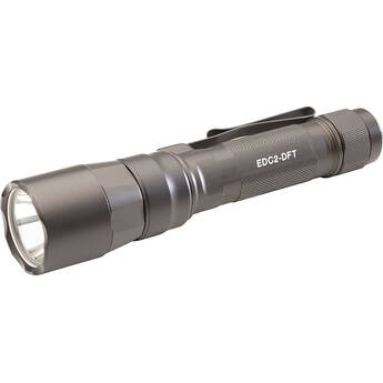 SureFire EDC2-DFT TURBO Dual-Fuel Rechargeable Flashlight (Gray)