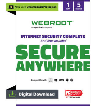 Webroot Internet Security Complete (5 Users, 1 Year)