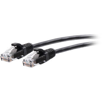 C2G Cat6a Snagless Unshielded (UTP) Slim Ethernet Network Patch Cable (3', Black)