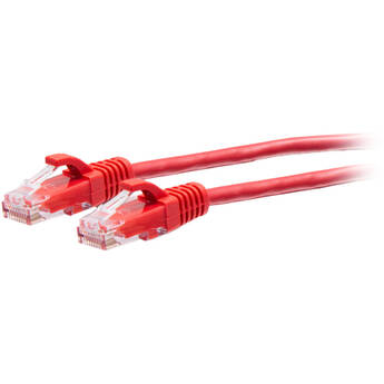C2G Cat6a Snagless Unshielded (UTP) Slim Ethernet Network Patch Cable (3', Red)