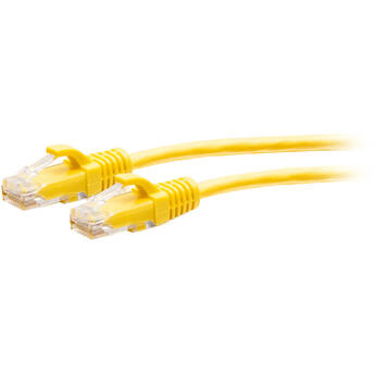 C2G Cat6a Snagless Unshielded (UTP) Slim Ethernet Network Patch Cable (3', Yellow)