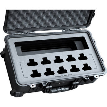 Jason Cases Wheeled Case for Set of 10 Motorola TLK100 Portable Radios with Holsters