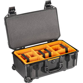 Pelican Vault V525 Rolling Case with Padded Dividers (Black, 25L)