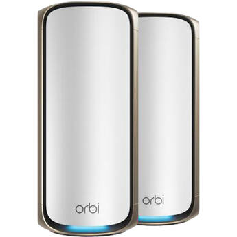 Netgear Orbi 970 BE27000 Wireless Quad-Band 2-Piece Mesh Wi-Fi System (White)