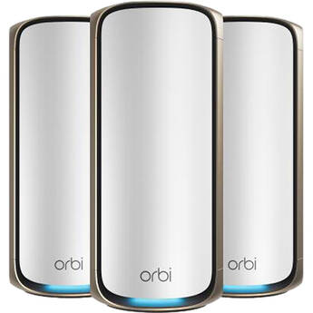Netgear Orbi 970 BE27000 Wireless Quad-Band 3-Piece Mesh Wi-Fi System (White)