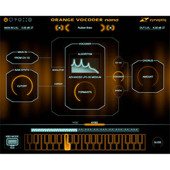 Zynaptiq Orange Vocoder Nano Vocoder Plug-In (Educational License)