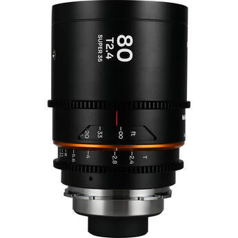 Venus Optics Laowa Nanomorph 80mm T2.4 1.5x S35 Anamorphic Lens (FUJIFILM X, Amber Flare)