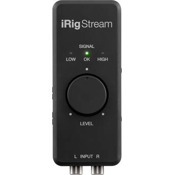 IK Multimedia iRig Stream Ultracompact 2x2 Audio Interface for Computers, Smartphones, and Tablets